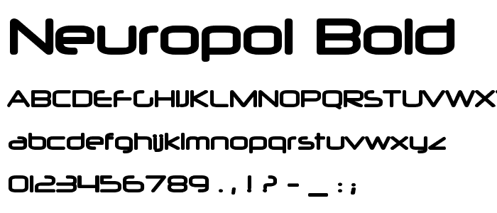 Neuropol Bold font